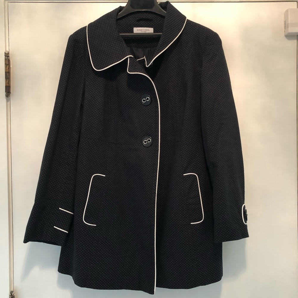 Black and White Trench Coat